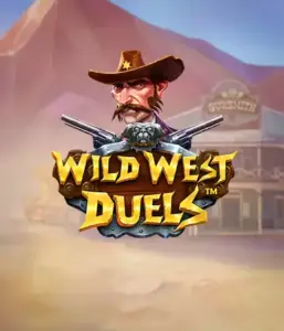  Immerse yourself in the wild world of "Wild West Duels" by Pragmatic Play, featuring a hardened gunslinger ready for a showdown. The image displays a stern cowboy with crossed pistols, set against a desert backdrop. His intense eyes and authentic attire highlight the theme of the Old West. The game's title is clearly displayed in a striking font, enhancing the adventurous theme. 